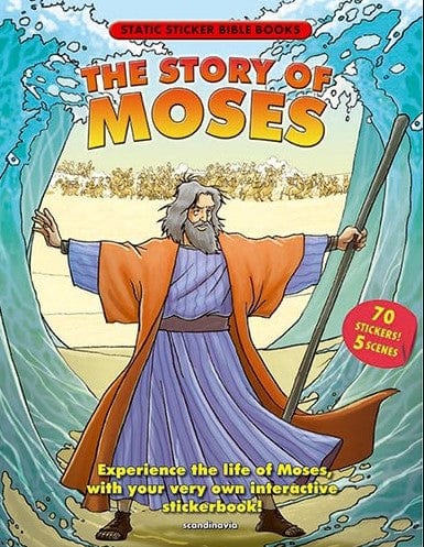 Marissa's Books & Gifts, LLC 9788772479156 The Story of Moses: Static Sticker Bible Books