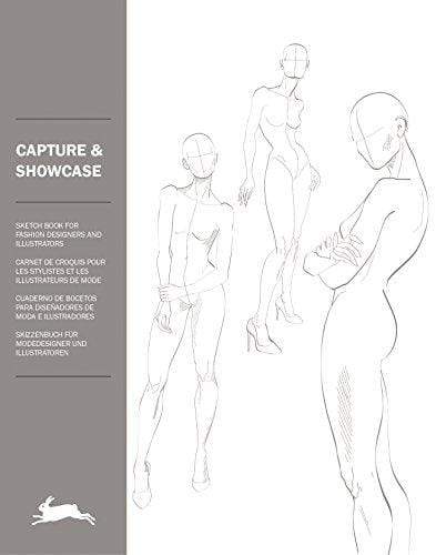 Marissa's Books & Gifts, LLC 9789460098390 Capture & Showcase: Fashion Figure Templates (Multilingual Edition) (English, Spanish, French and German Edition)