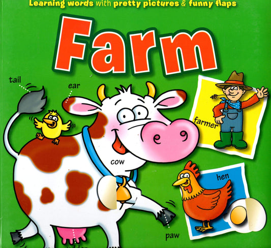 Marissa's Books & Gifts, LLC 9789461951564 Learning Words Pretty Pictures and Funny Flaps : Farm