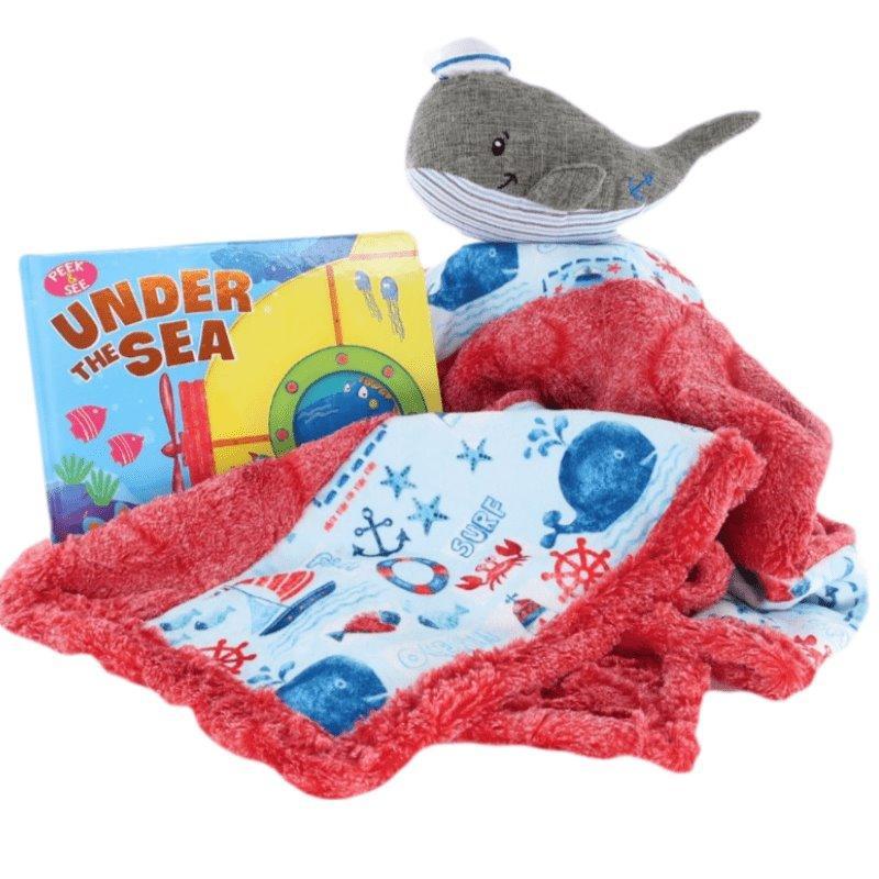 Under The Sea Plush Whale Gift Set